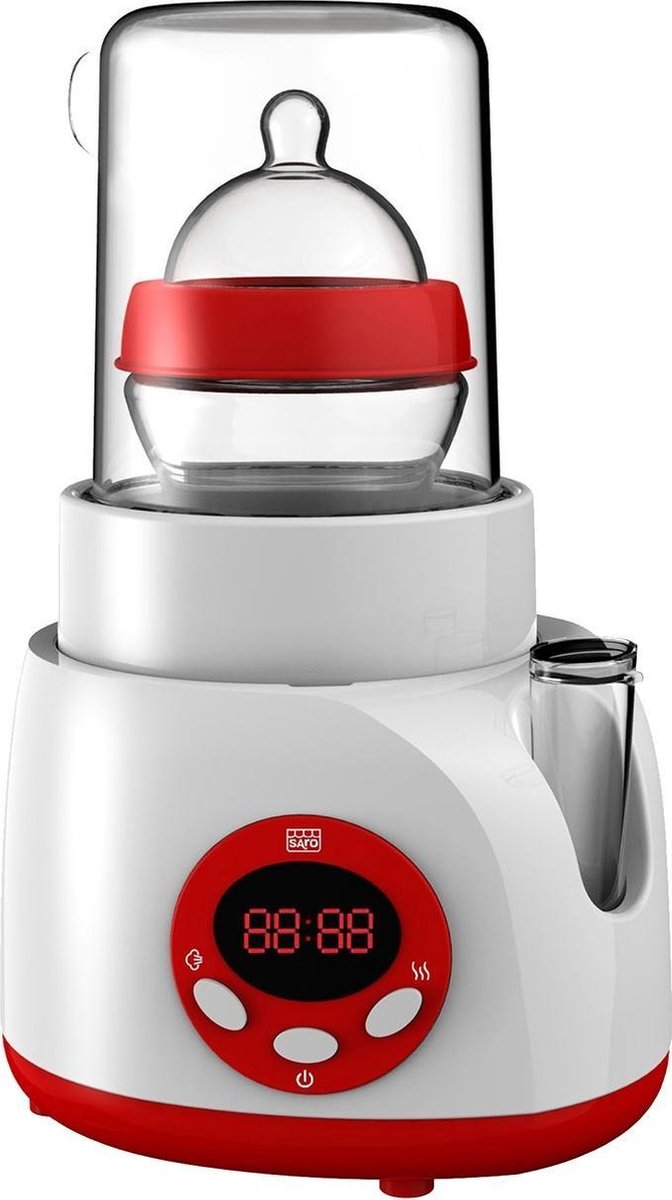 Saro Flessenwarmer Elektrisch Rood/wit