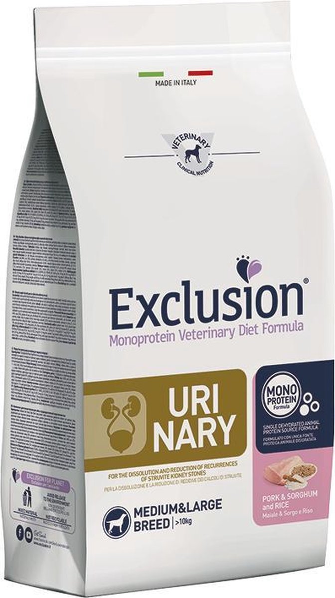 Exclusion Veterinary Urinary Pork en Sorghum 12 kilo