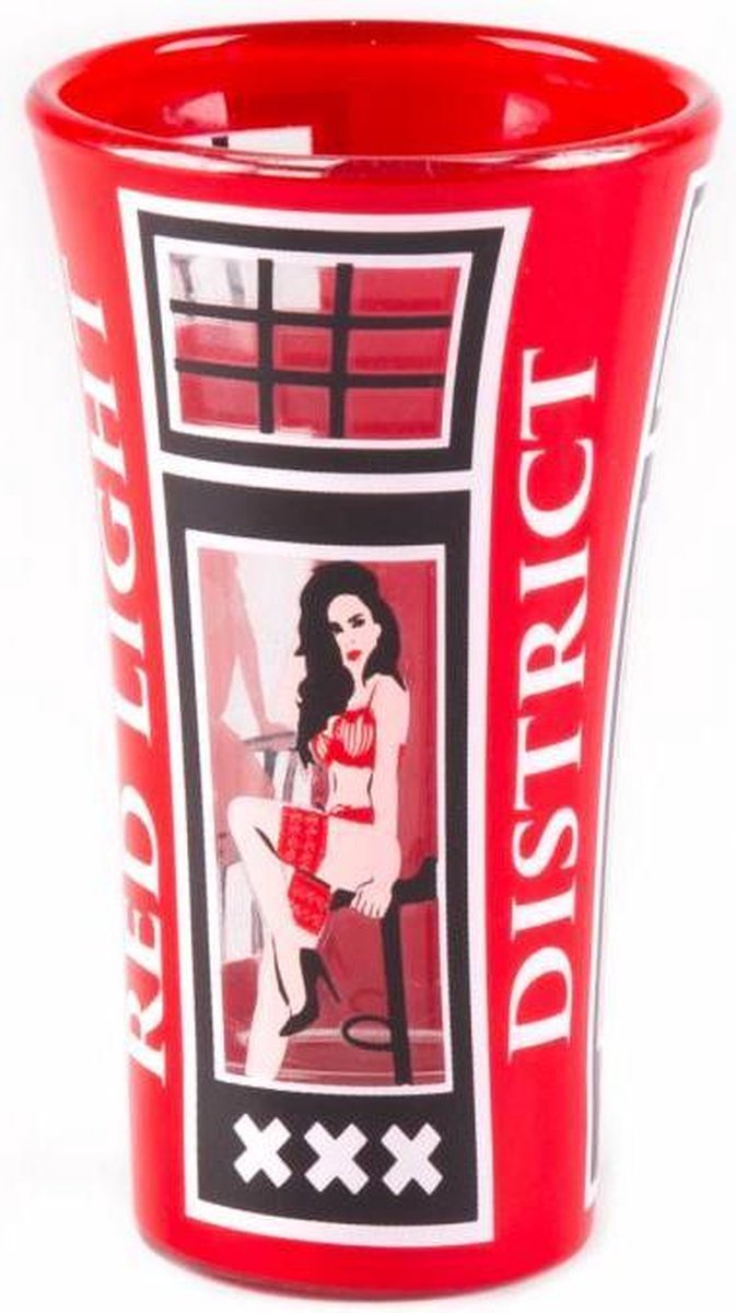 Shotglas Red Light Amsterdam Large - Souvenir