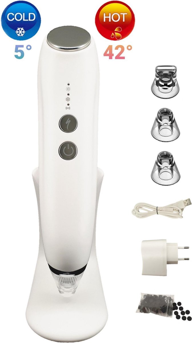 4 in 1 blackhead remover vacuum - WARM & KOUD - porienreiniger - massage functie