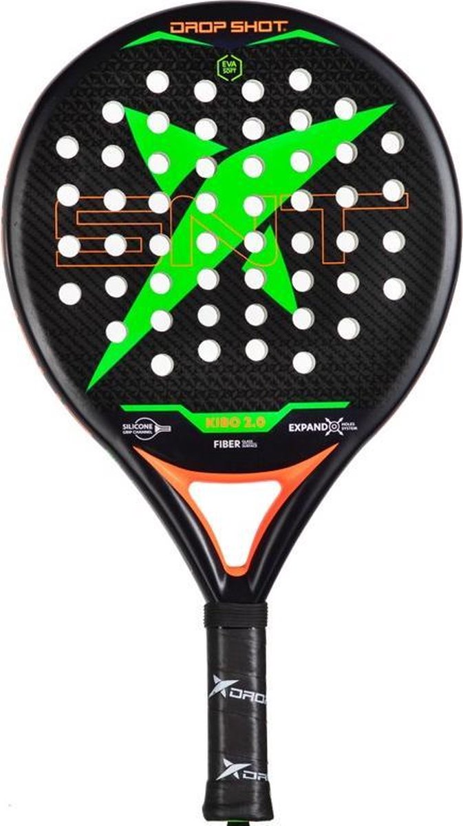 Drop Shot Kibo 2.0 – Padelracket – Zwart/Groen