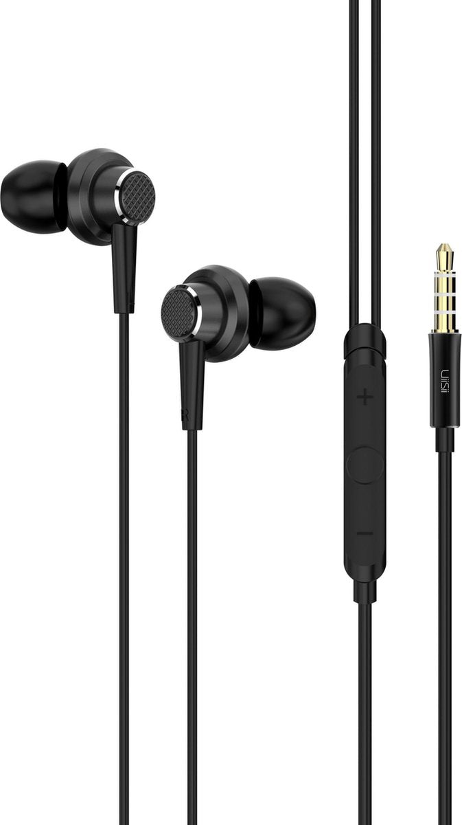 UiiSii GT900 Zwart - Aluminium In-ear oortjes van hoogstaande kwaliteit - Dynamic drivers van 12mm