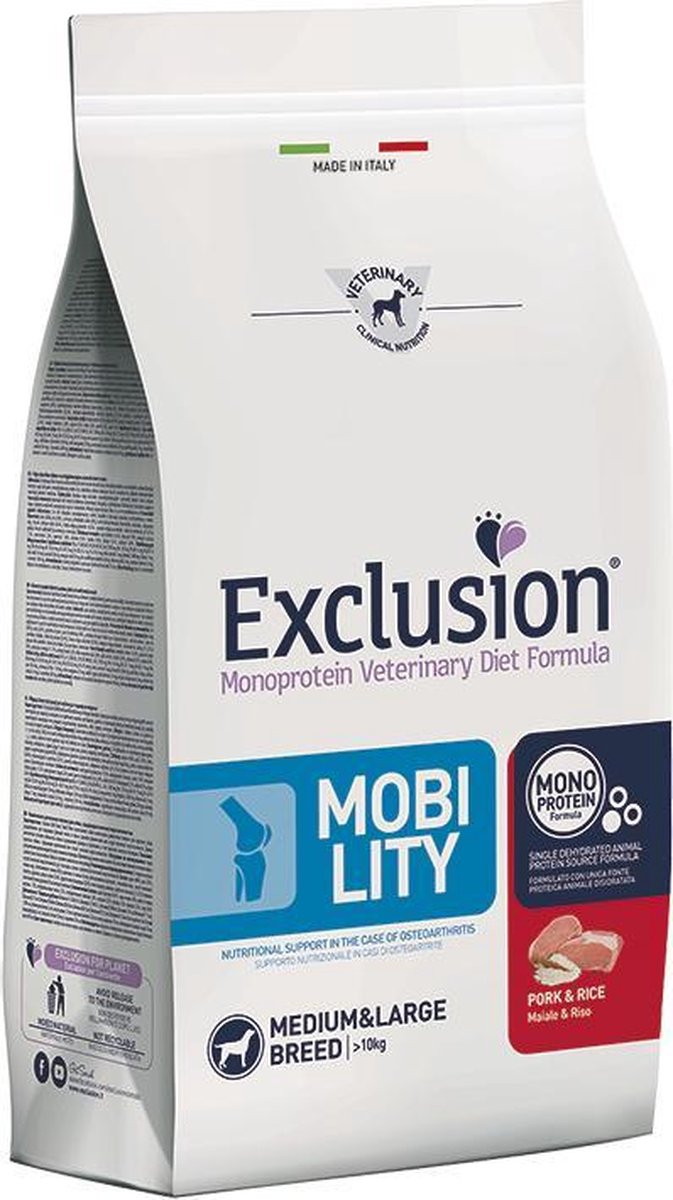 Exclusion Veterinary Mobility adult pork 12 kilo
