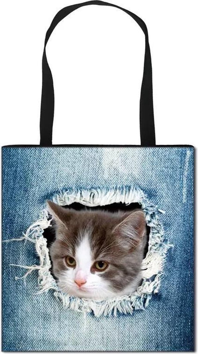 Kattenhebbedingen - Tas - Kat - Poes - Voor de kattenliefhebber - Kat bruin/wit