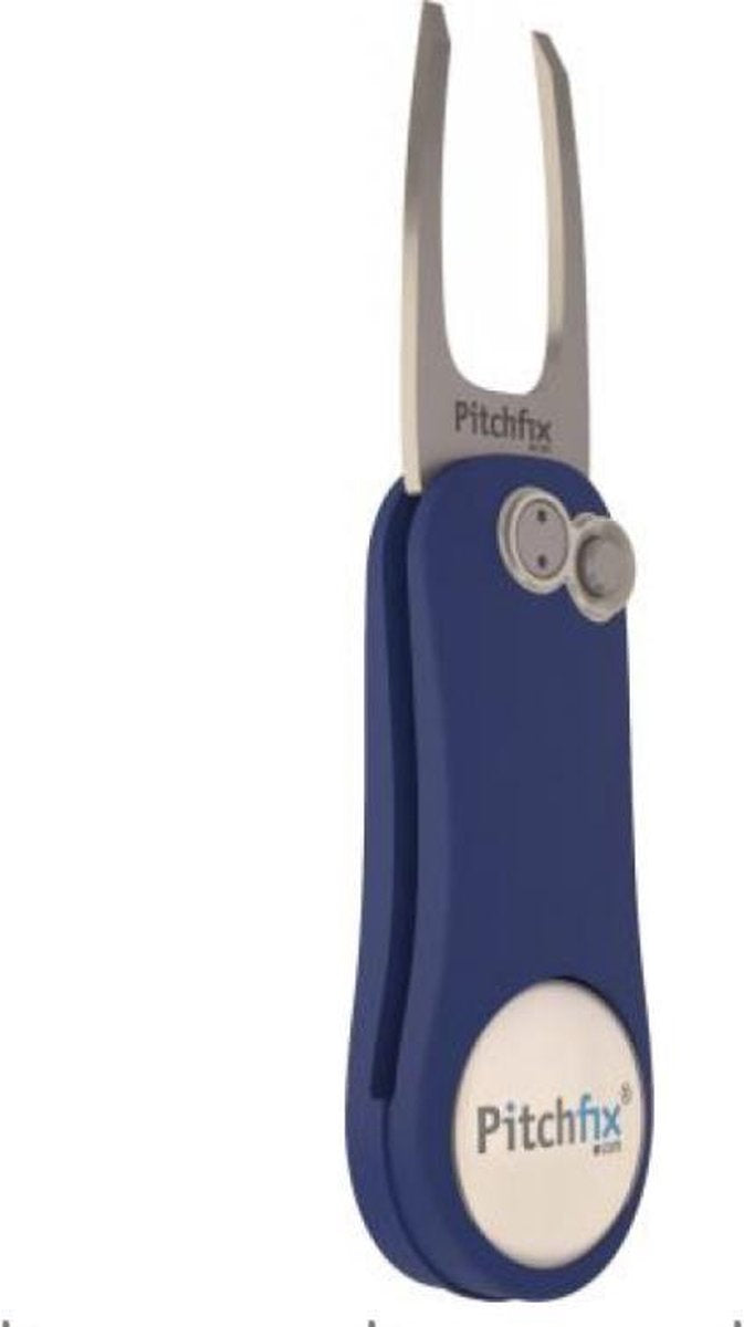 Pitchfix Original 2.0 Pitchfork - Golfclubaccessoire - Met Marker - Inklapbaar - Blauw
