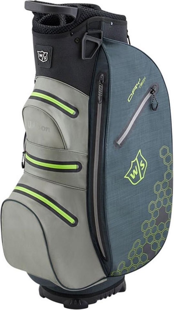 Wilson Staff Dry Tech II Waterproof Cartbag - Charcoal Lime