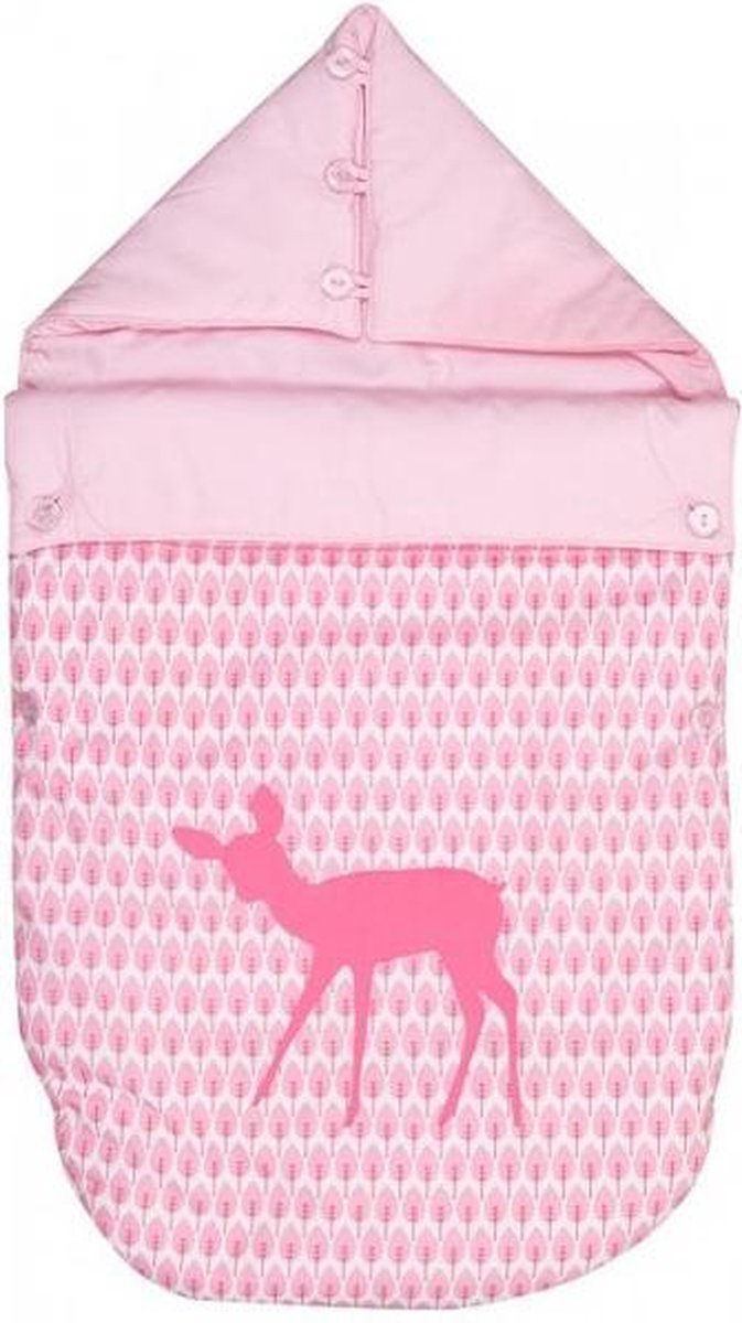 Taftan - Voetenzak - Hertje roze - 43 x 80 cm - roze