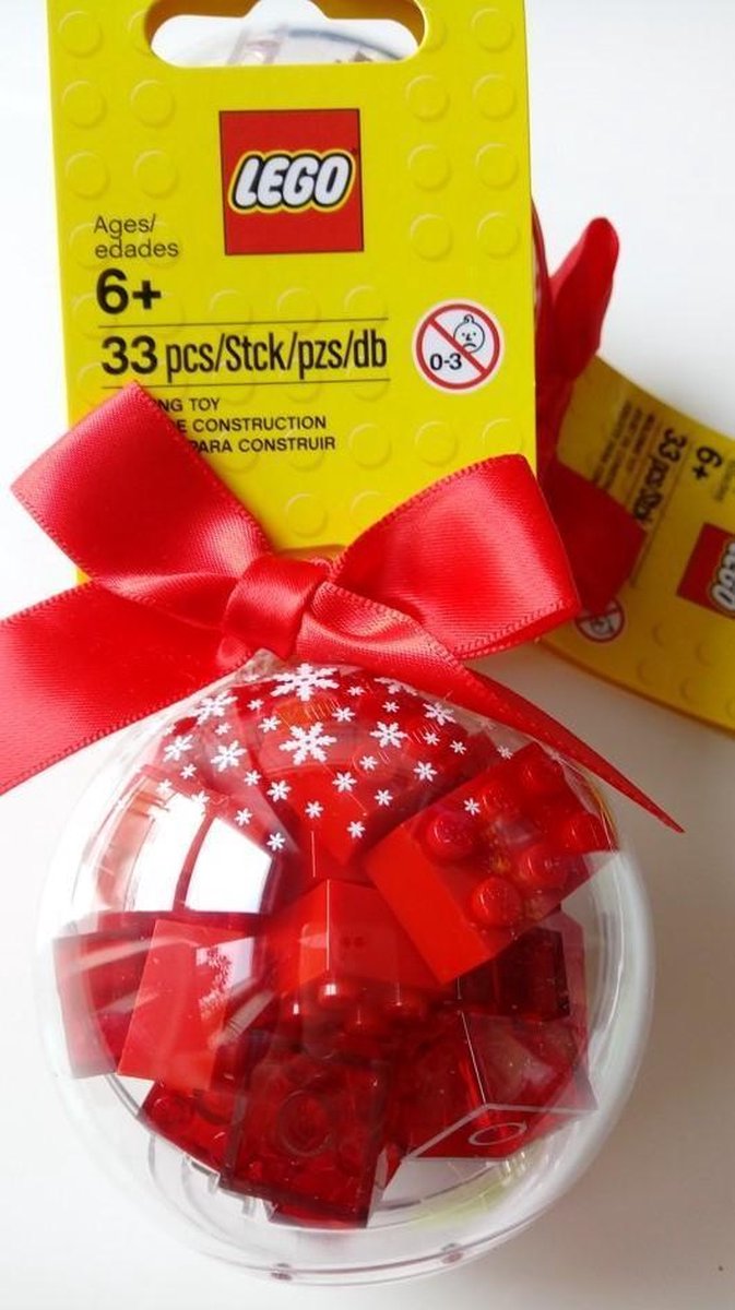 Lego Kerstbal - Rood