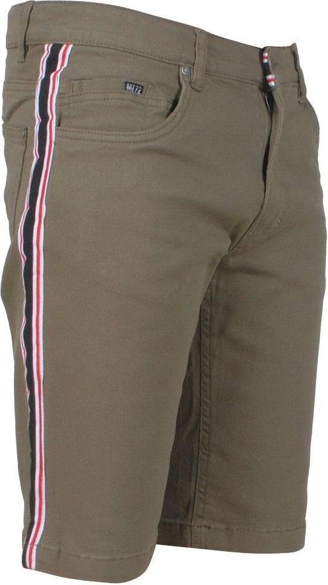MZ72 - Heren Jeans Short - Fold - Stretch - Army