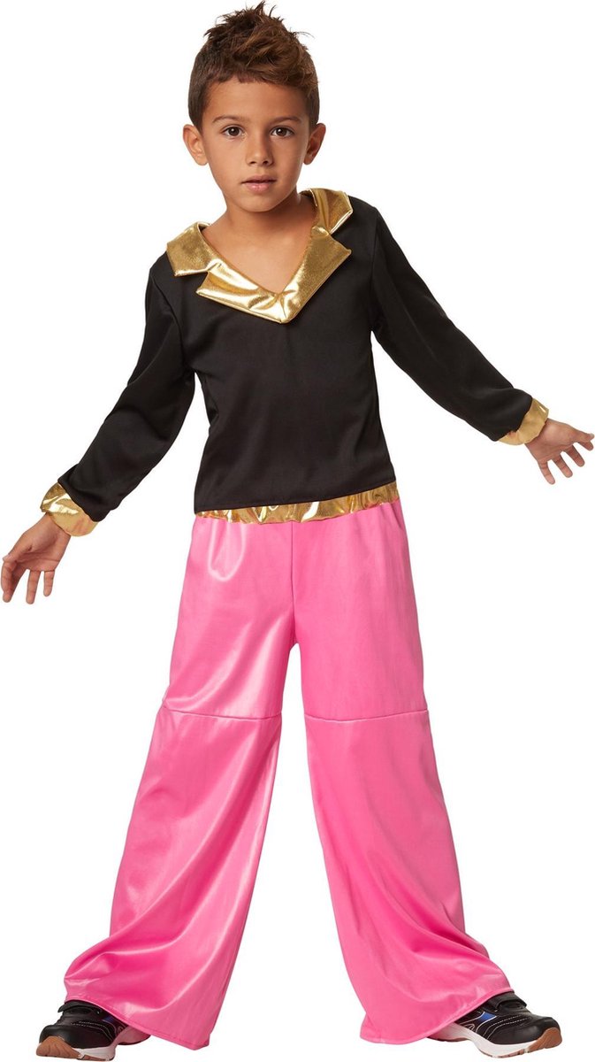 dressforfun - Disco dancer 140 (9-10y)  - verkleedkleding kostuum halloween verkleden feestkleding carnavalskleding carnaval feestkledij partykleding - 302384