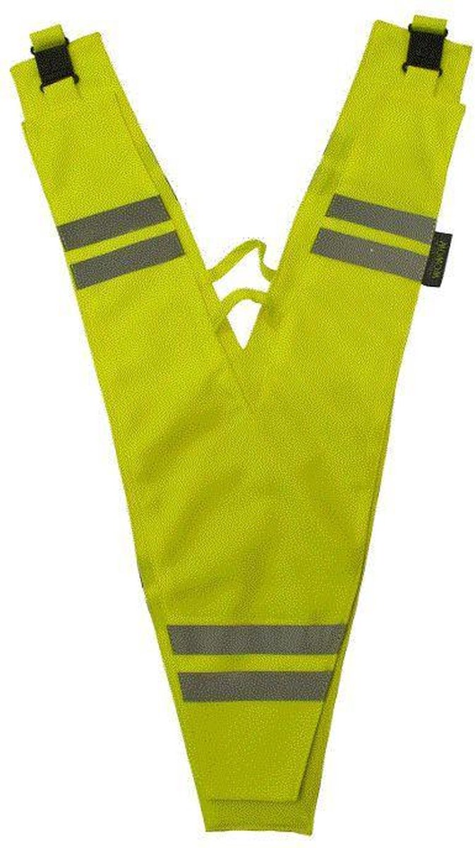 Vest ww collar reflectie geel