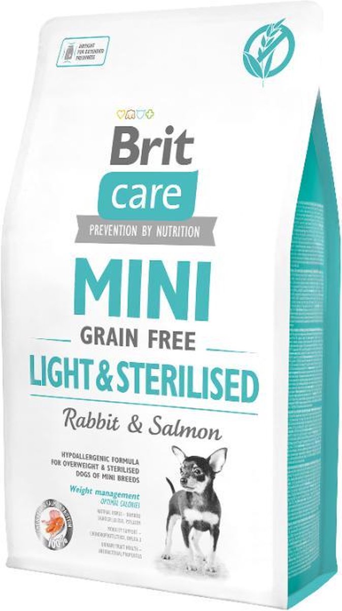 Brit Care Grainfree Mini Light & Sterilised Rabbit & Salmon 2 kg -  - 80009421