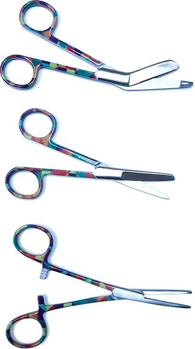 Verpleegkunde Scharen Set - Geometric Vintage | Zorg - Zuster - Cadeau - Verpleegster - Accessoires