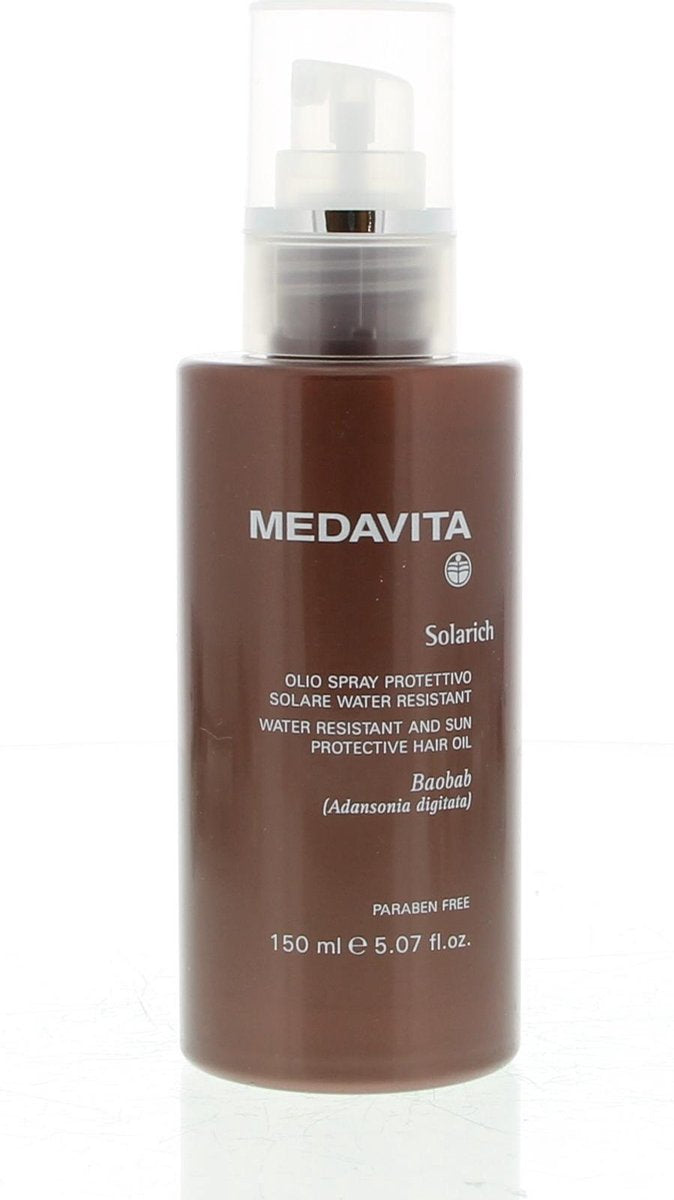 Medavita Solarich Water Resistant & Sun Protective Hair Oil Spray In de Zon 150ml