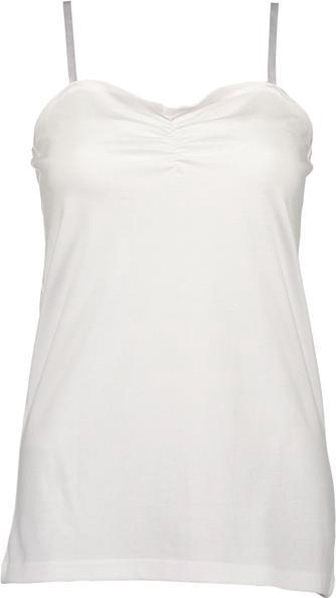 Blue Seven dames top spaghettibandjes wit - maat 3XL