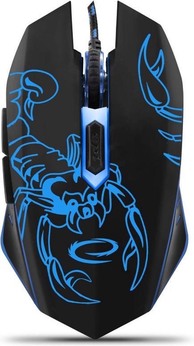 Optische USB Game Muis 6D Scorpio met LED - max DPI 2400