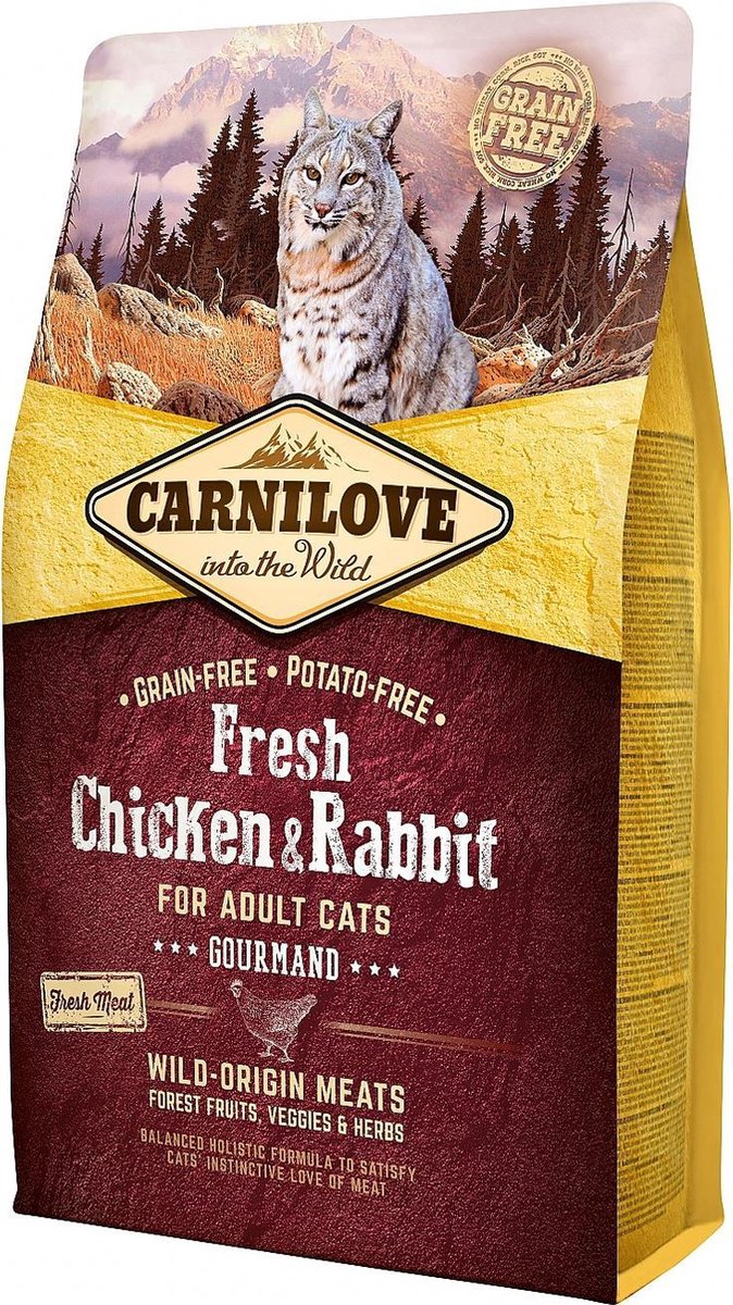 Carnilove Cat Grain Free Fresh Chicken & Rabbit 6 kg -  - 80009424