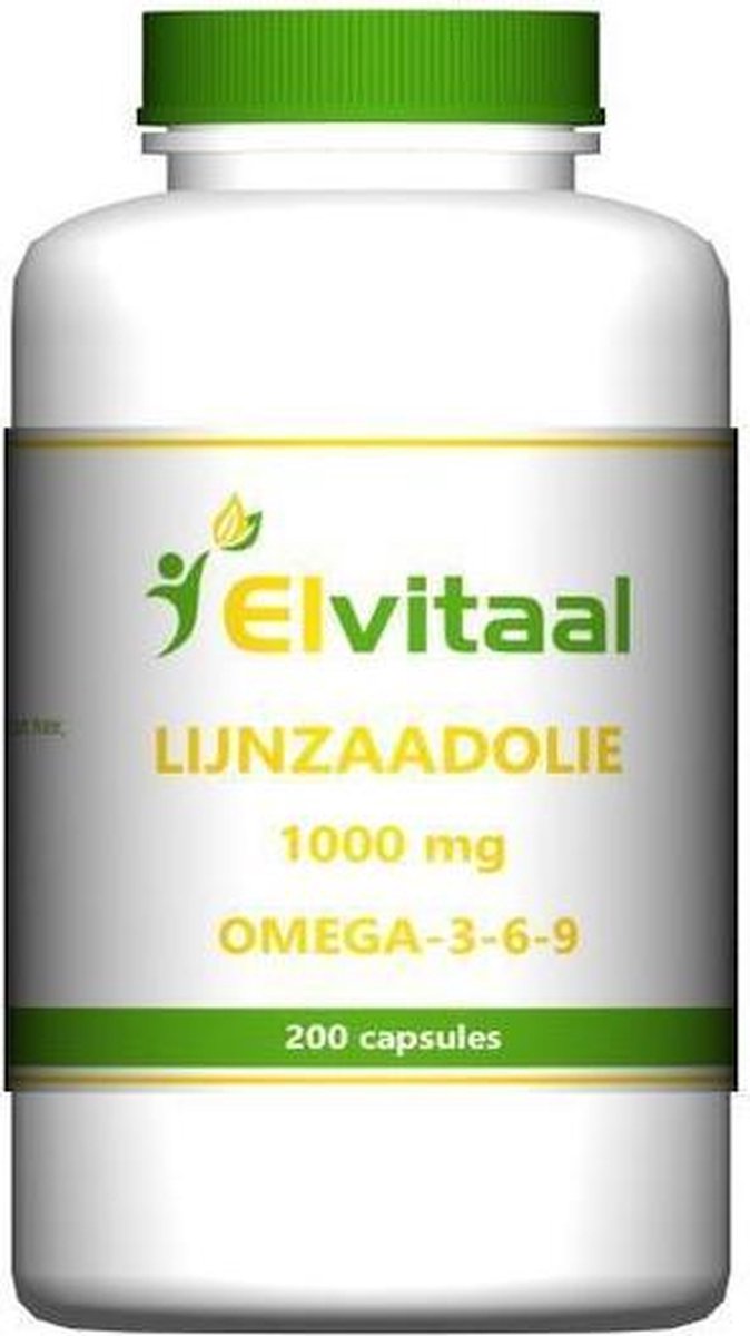 Elvitaal Lijnzaadolie 200 cap