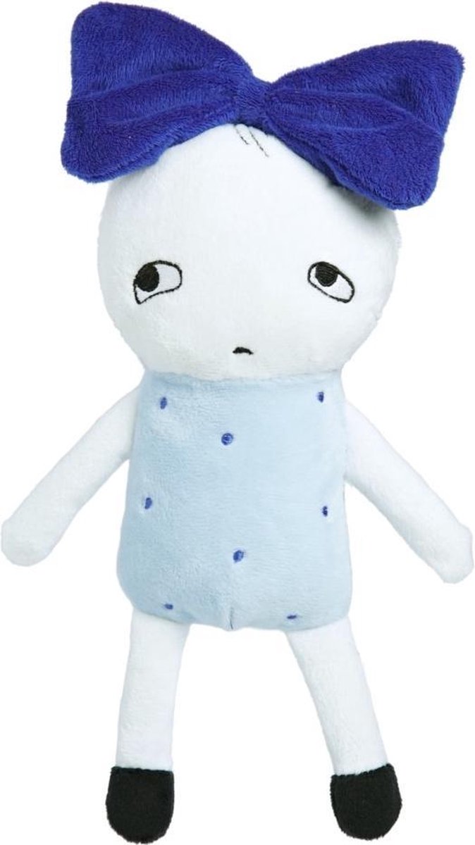 Luckyboysunday Knuffelpop Junior 20 Cm Polyester Blauw/wit