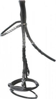 PFIFF Platin trenshoofdstel "Morley FULL Zwart