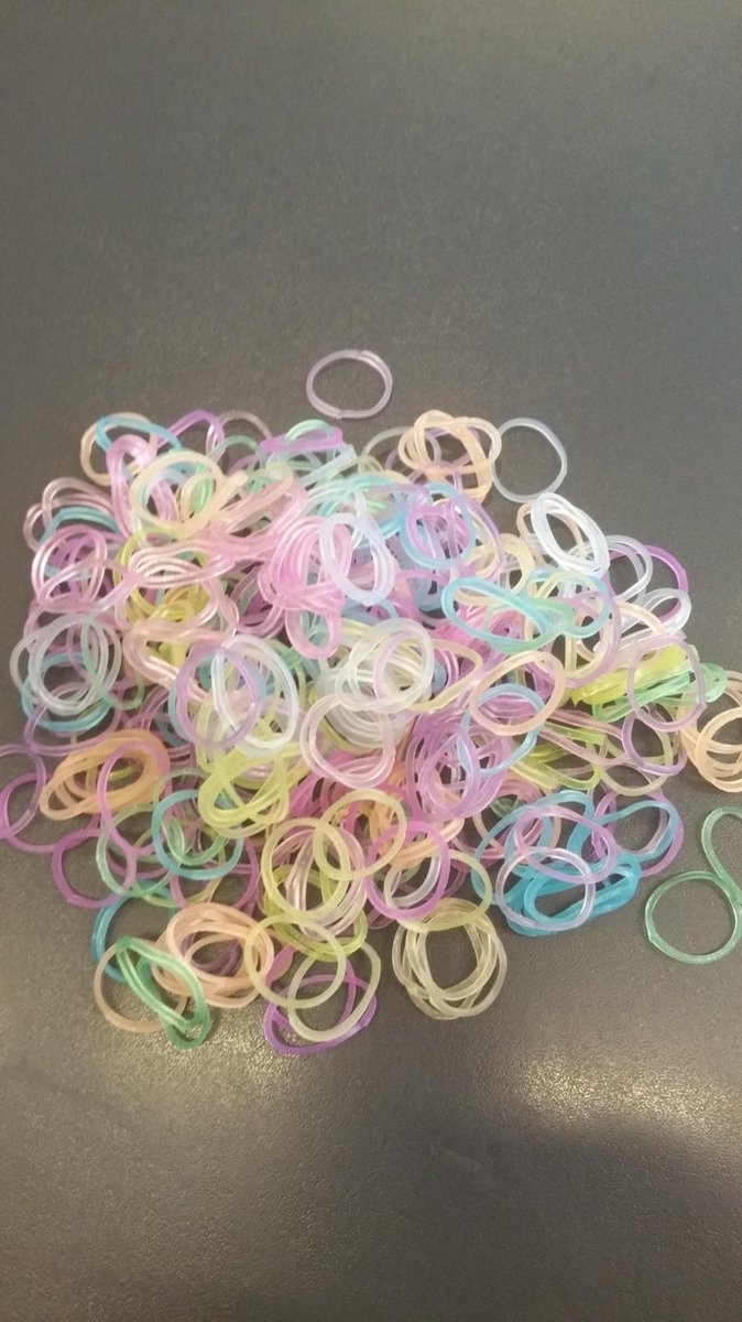Loom bandjes Neon 200 stuks assorti
