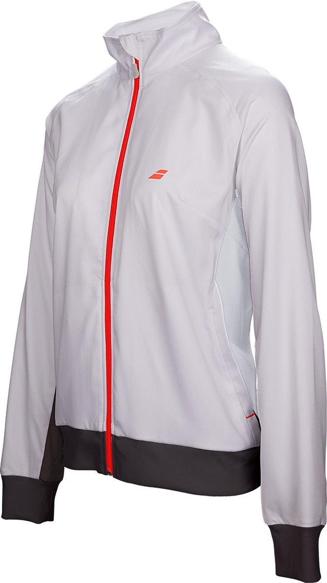 Babolat Core Club Trainingsjas - Maat 128  - Vrouwen - wit Maat 128-140