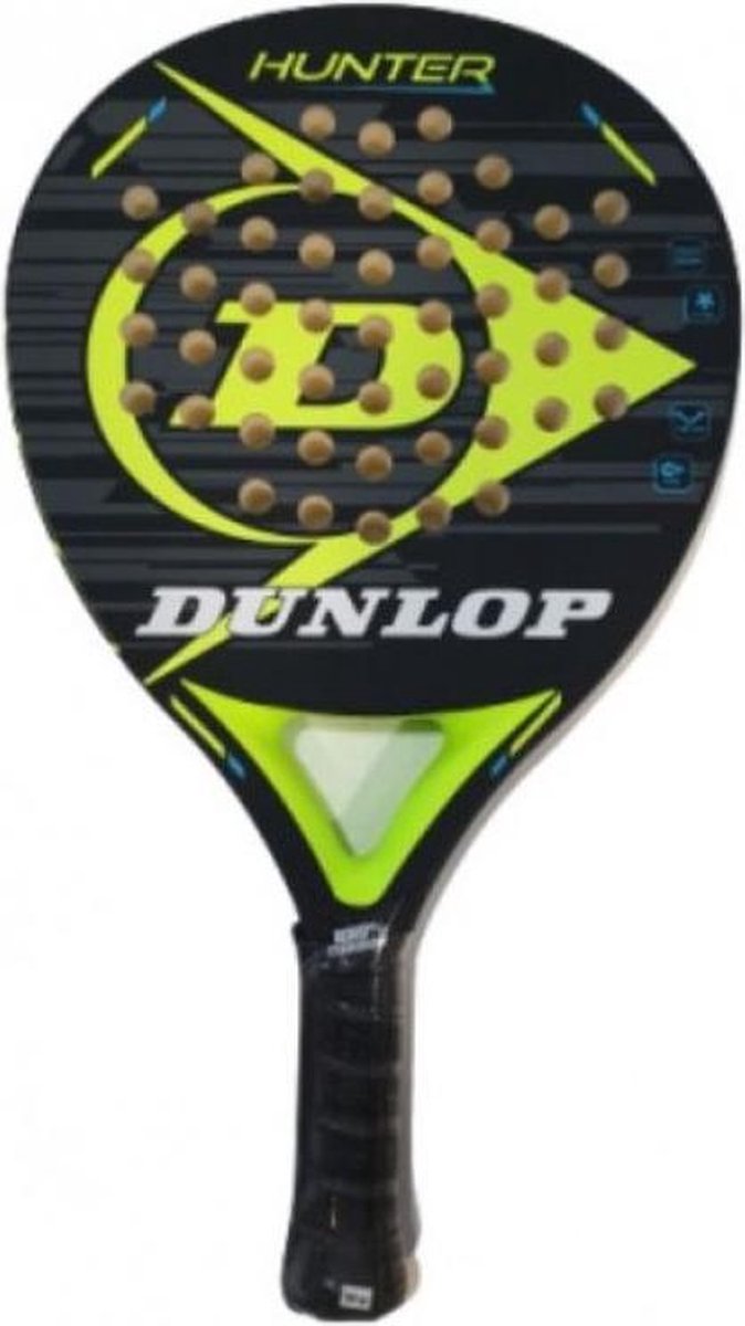 Dunlop Hunter padelracket padel + blik ballen + grip