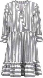 Geisha Jurk Cross Over Stripe M
