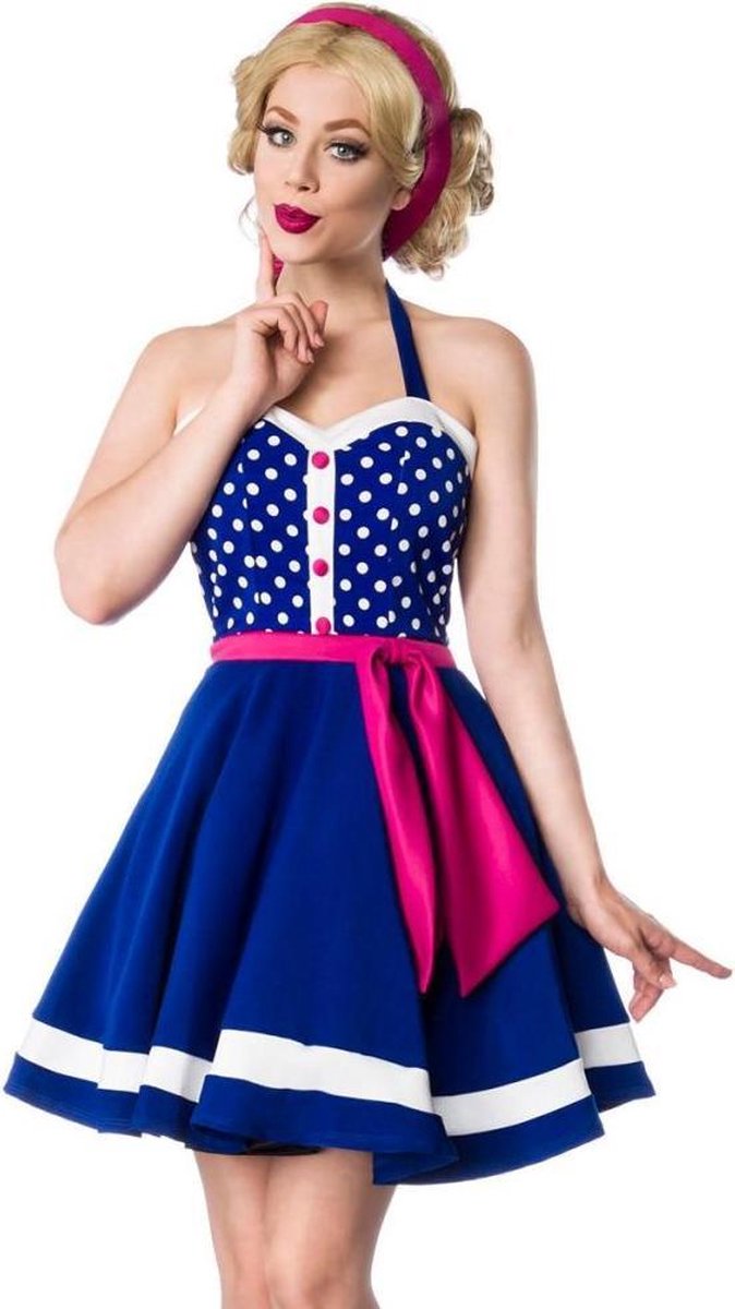 Belsira Korte jurk -2XL- 50030 Blauw
