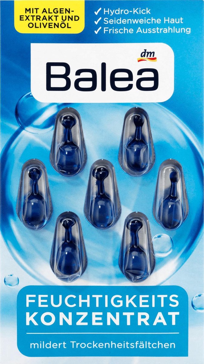DM Balea Vochtconcentraat met vitamine E en Olijfolie (7 stuks)
