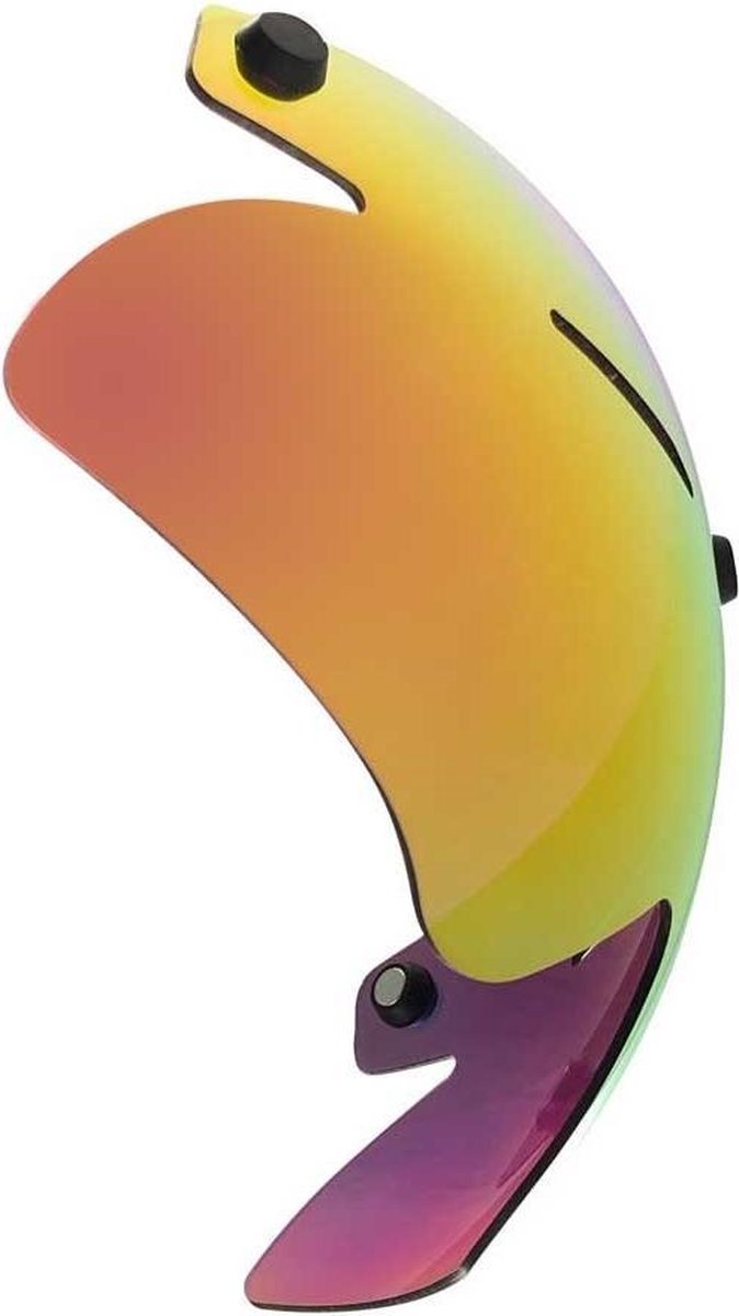 A2 vizier voor Alpha-2 Aero helm | Schaatshelm (donkere lens met geel/rode coating)