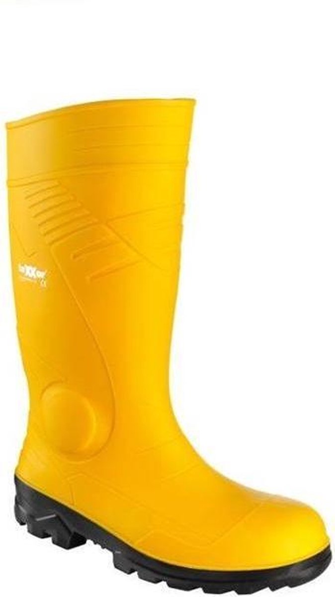 Regenlaars PVC S5 (stalen neus) geel- maat 42