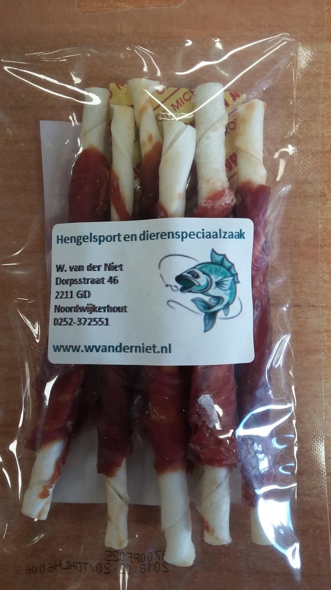 Hondenstokjes met Eend 6 stuks