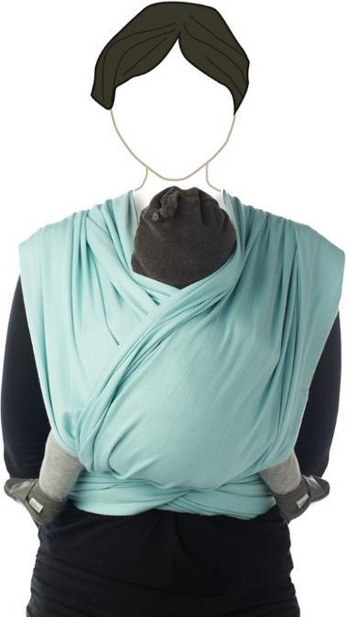 Babylonia BB SLEN Draagdoek Baby - 260 cm - Crystal Blue