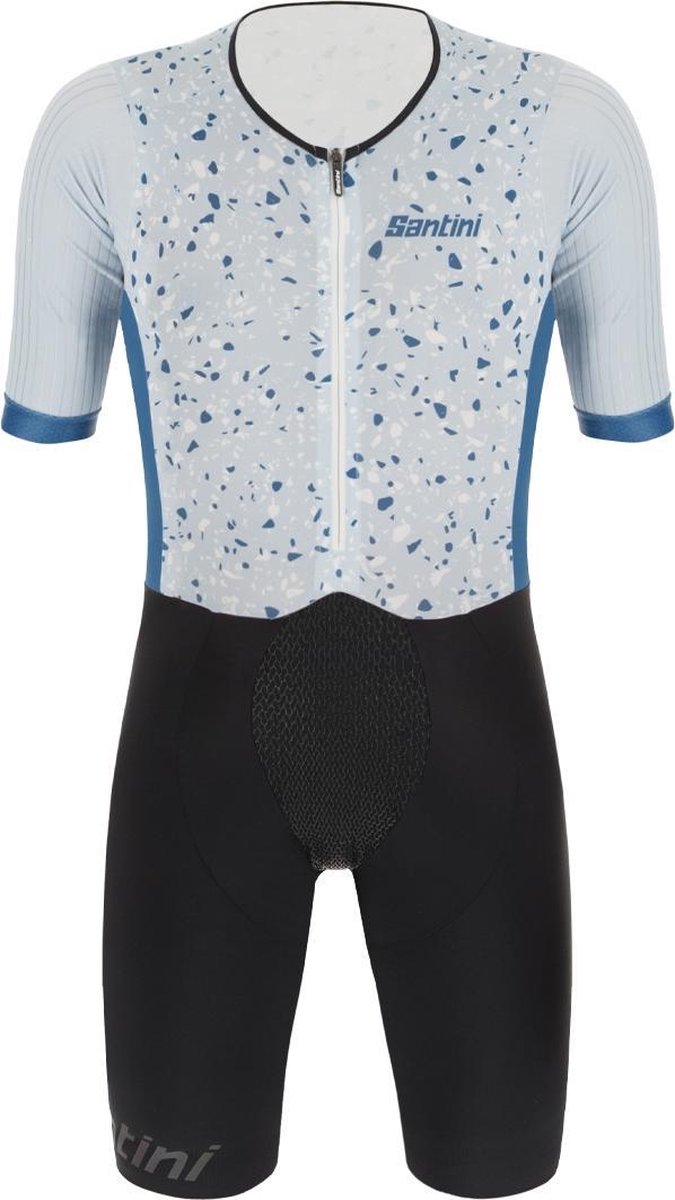 Santini Viper Pietra Short Sleeve Trisuit - Img Long Distance Paddin