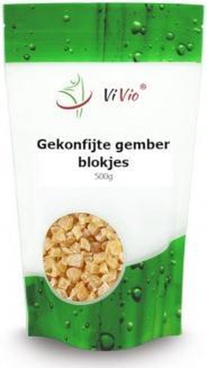 Gember gekonfijt blokjes