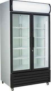 Combisteel Horeca Glasdeur Koelkast!| 750 Liter | Modern | Zwart front |