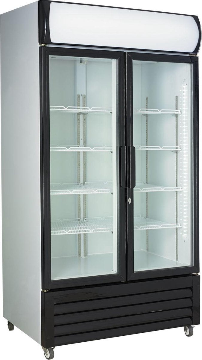 Combisteel Horeca Glasdeur Koelkast!| 750 Liter | Modern | Zwart front |