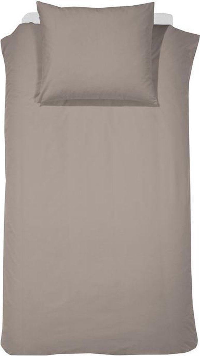 Damai - Kinderdekbedovertrek - Katoen - 100x135 cm - Taupe