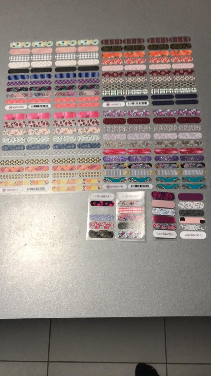 jamberry-Nagel Stickers Set - Nagel Decoratie & Versiering Folie - 4 grote en 2 kleine Sticker Vellen totaal 194 stickers. (11)