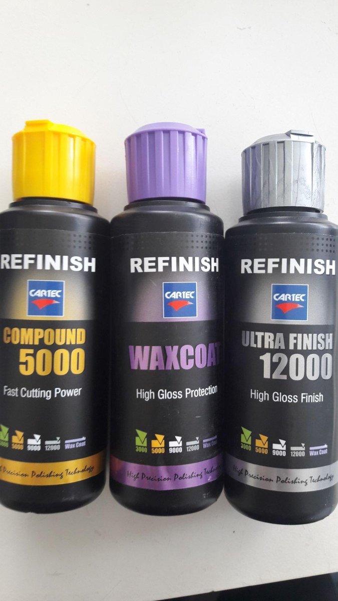 3x 150ml Cartec Refinish Set