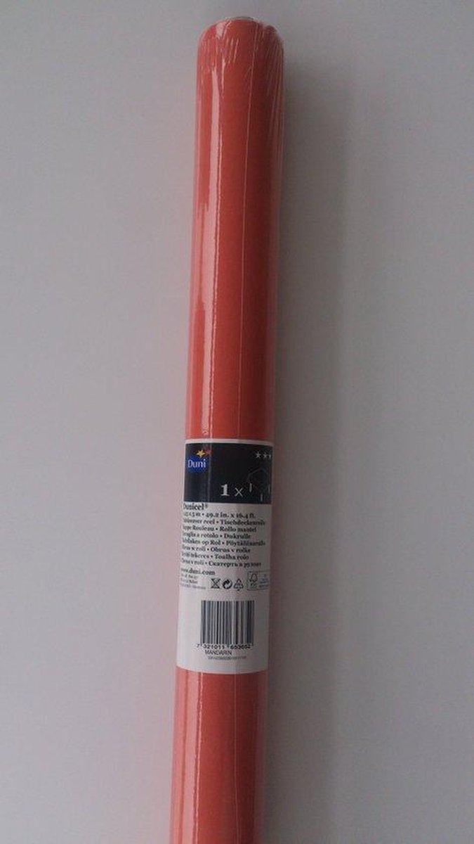 Duni Tafelkleed op rol - Mandarijn - 1