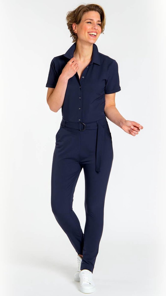 Groene Jumpsuit van Je m'appelle - Dames - Travelstof - Maat XL - 2 maten beschikbaar