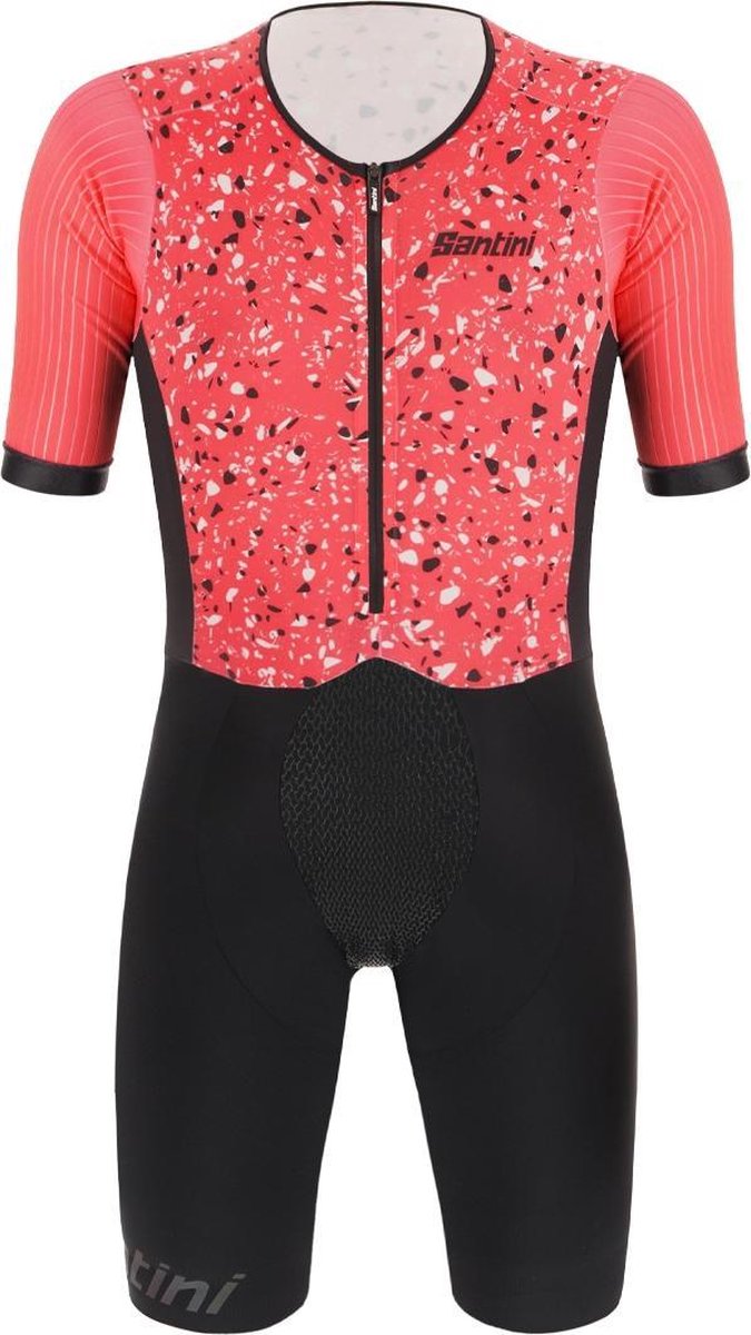 Santini Viper Pietra Short Sleeve Trisuit - Img Long Distance Paddin