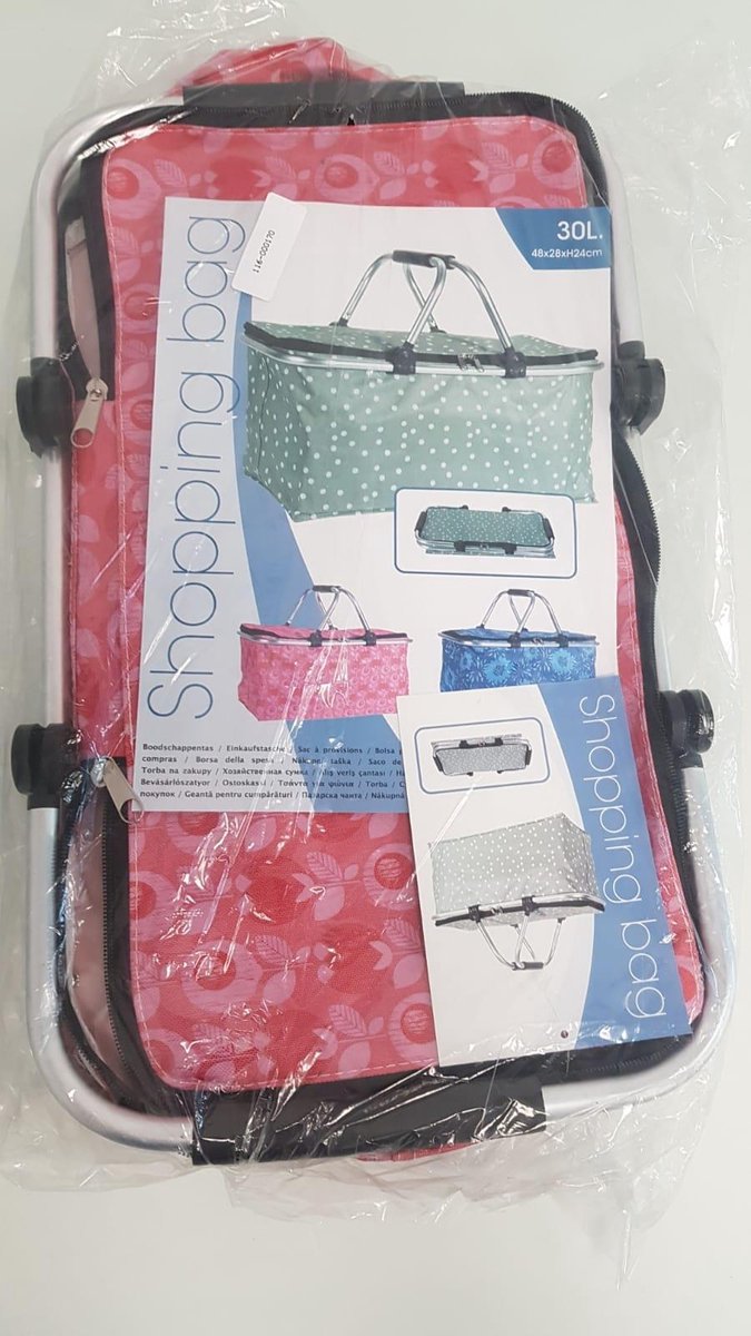 Boodschappentas roze patroon