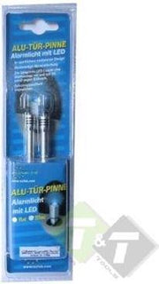 Aluminium deurpinnen Opel met ledlamp rood