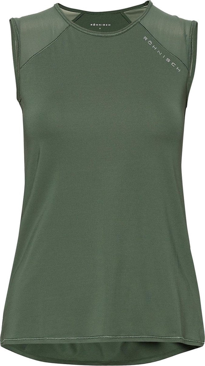 Röhnisch Sporthemd Asta Dames Polyester/elastaan Groen Mt Xs