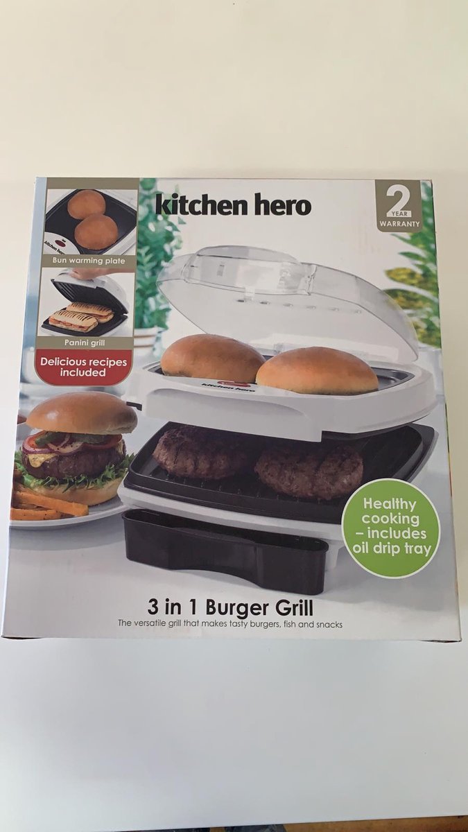 HERO 3 IN 1 BURGER GRILL