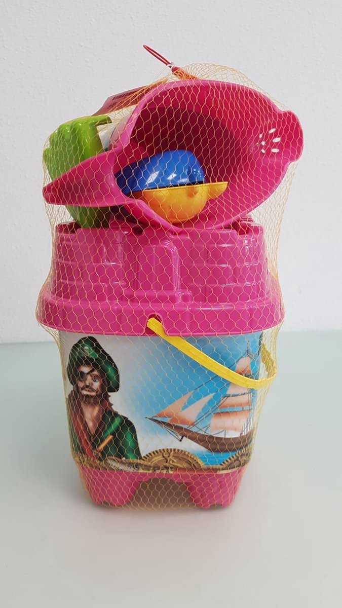 Strandset roze piraten