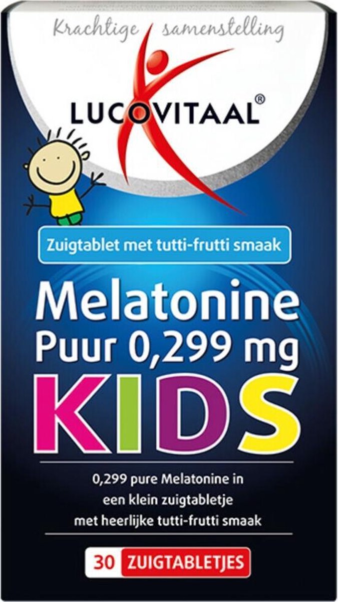 6x Lucovitaal Melatonine Puur Kids 30 zuigtabletten